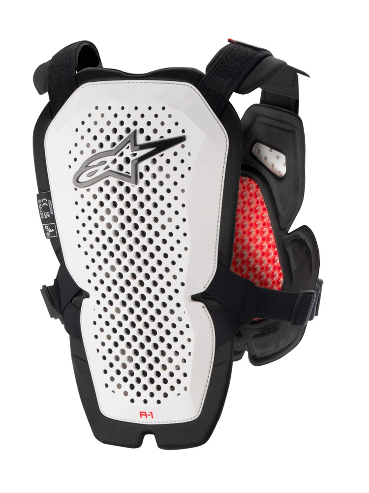 Alpinestars A-1 Chest Protector - White/Black/Red - Medium/Large