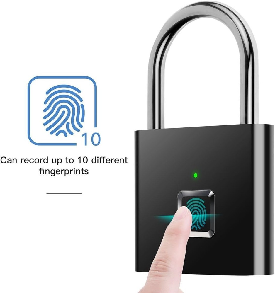 Fingerprint Lock, Fingerprint Padlock, Smart Padlock, Locker Locks, Smart Lock