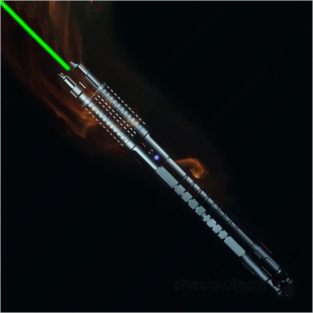 Adjustable Focus 520nm Laser Pointer Light Visible Beam Laser Flashight+Case