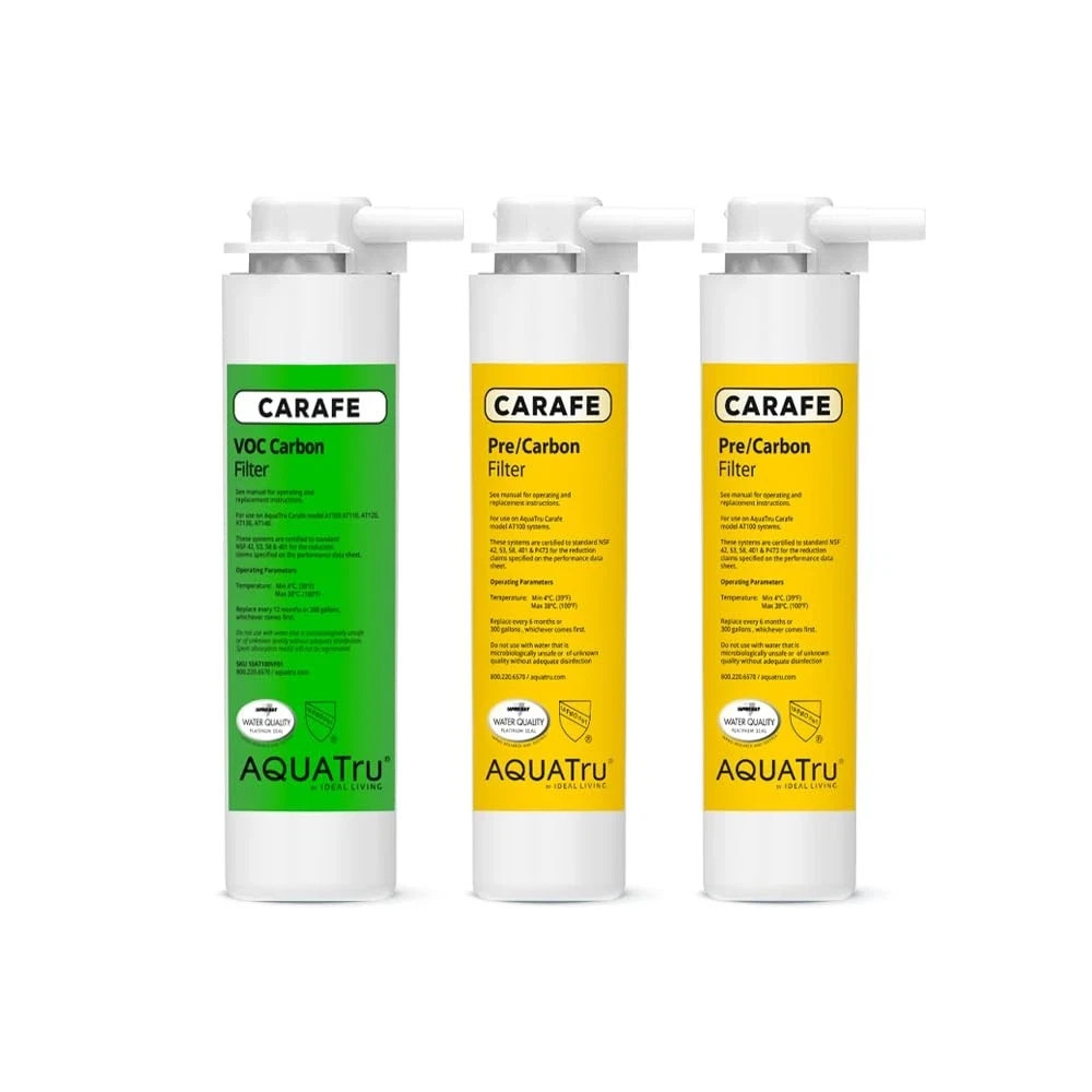 One-Year Carafe Filter Combo Pack – Includes 1 Pre/Carbon Filter...