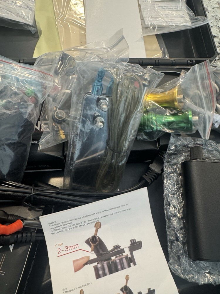 Coil Tattoo Machine Set with Accessories