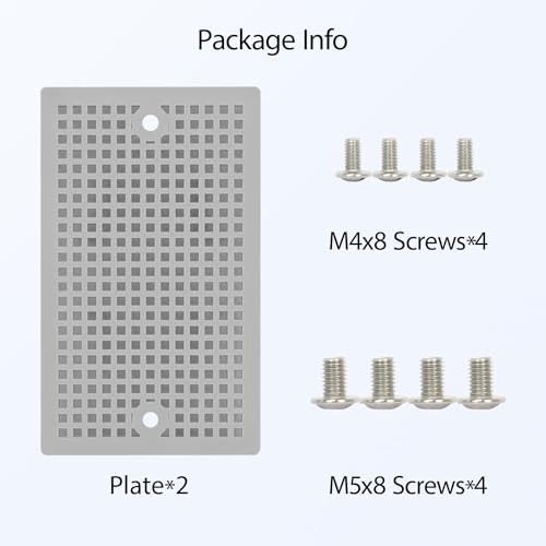 2pc Mounting Plate for Junction Box, ABS Plastic Internal 4.96"x2.99"(2pc)
