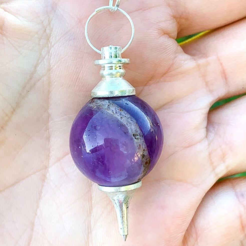 Amethyst Sphere Pendulum