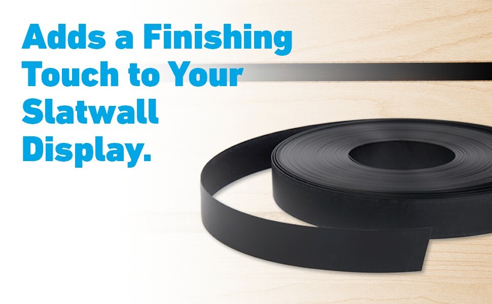 Vinyl Inserts Slatwall Panel Black Shelving Display 130 ft 2 Rolls Decorative