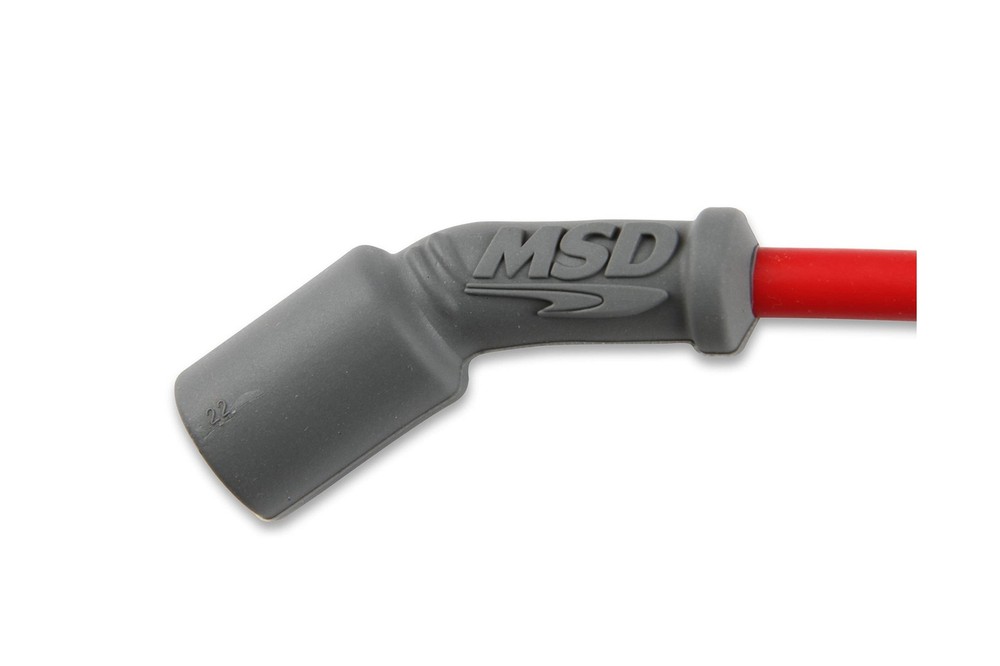 MSD 32819 Super Conductor Spark Plug Wire Set, Red