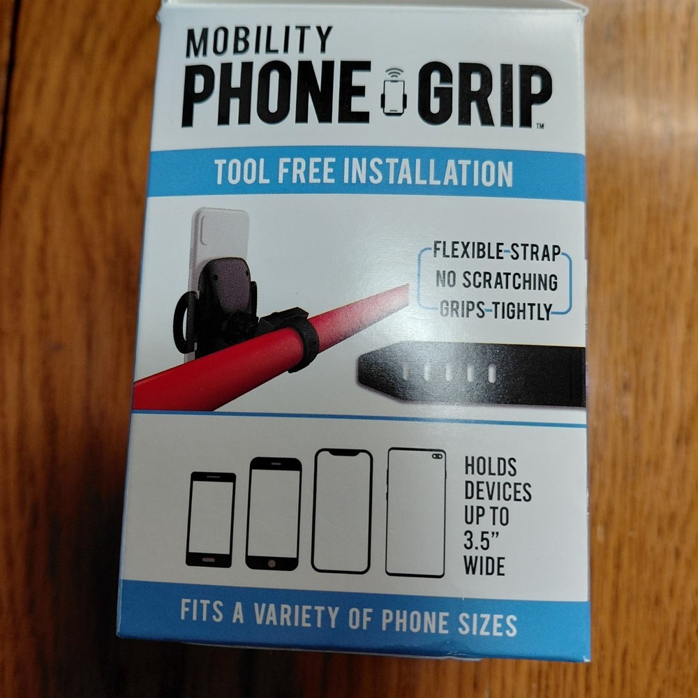 Phone grip walker wheelchair use