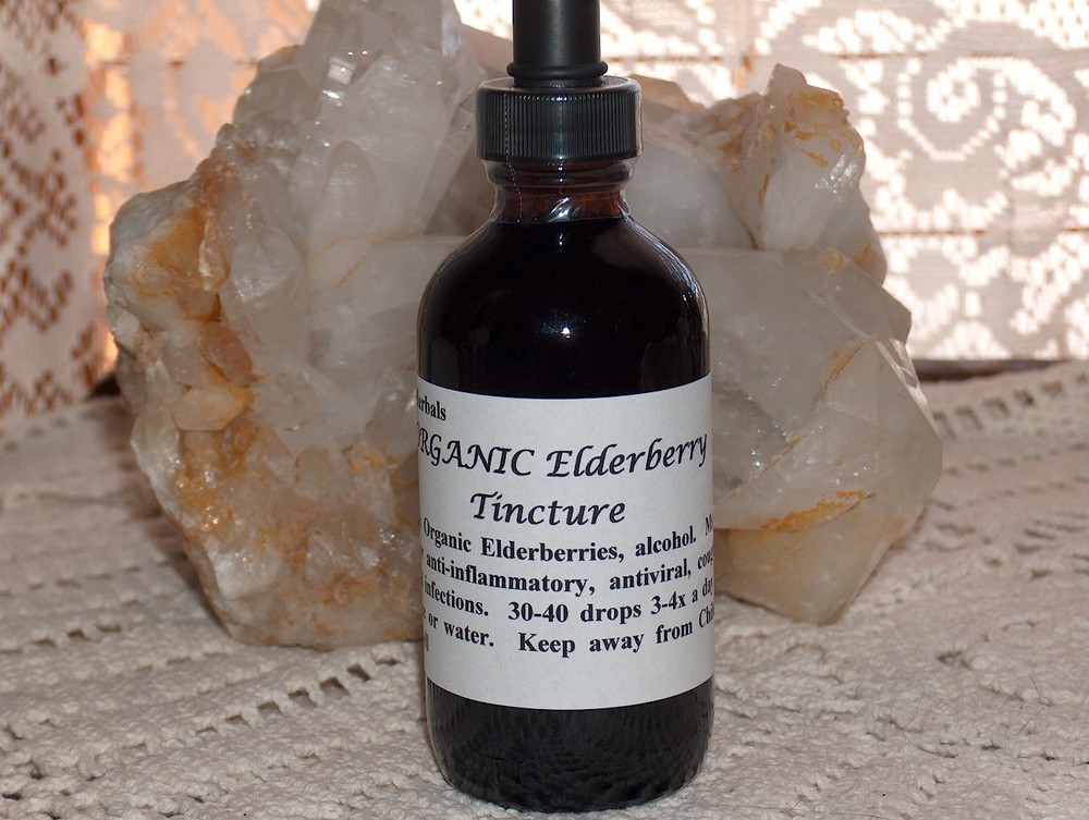 Organic NON-GMO Elderberry Tincture Extract 4floz