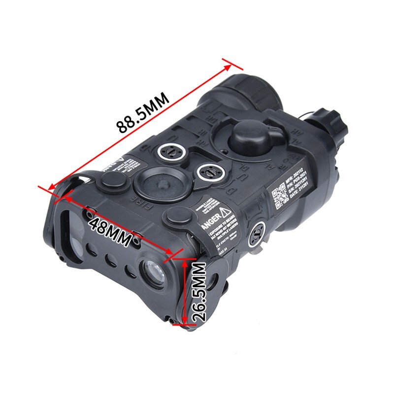 WADSN Tactical NGAL Green Blue Red Laser White LED Strobe Airsoft Aiming Sight