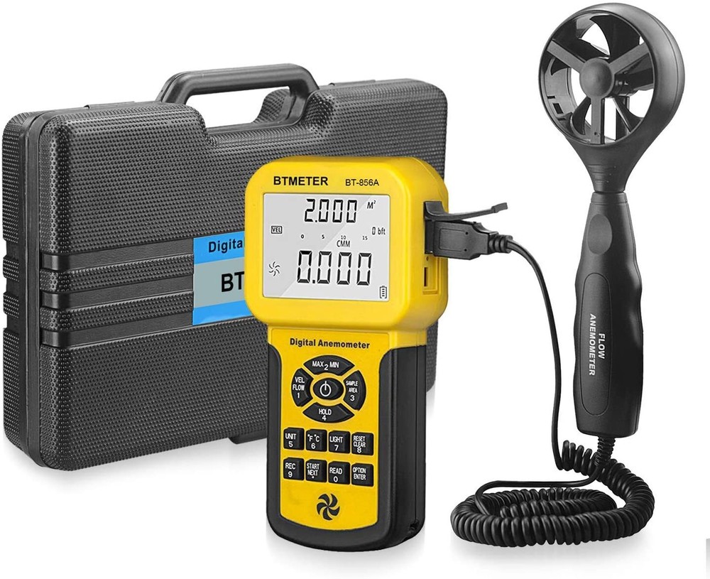 Pro HVAC Anemometer Handheld CFM Meter Wind Speed Wind Flow Meter with Backlight