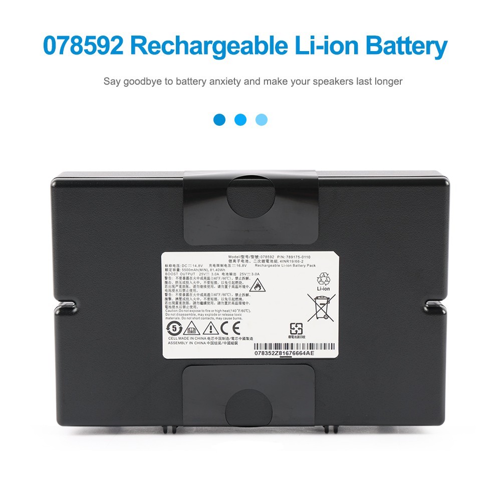 078592 Replacement Battery For Bose S1 PRO Bluetooth Speaker
