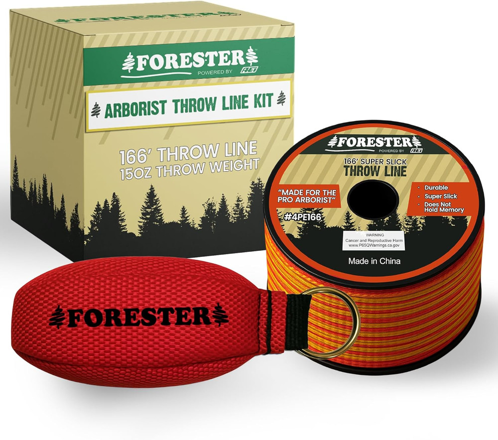 Arborist Throw Line Kit - Throw Weight & 166Ft Ultra Slick Polyester Rope