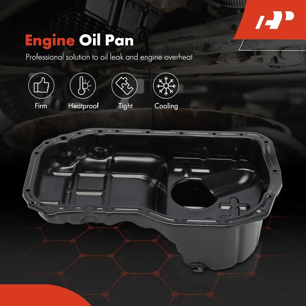 A-Premium Engine Oil Pan Sump with Drain Plug Compatible Mitsubishi...