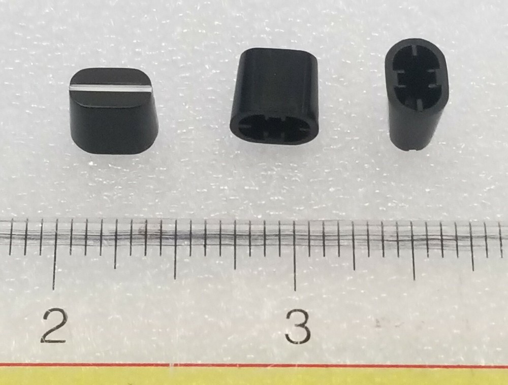 Vestax Fader Knob , Oval Black with White Stripe PMC EQ Knobs