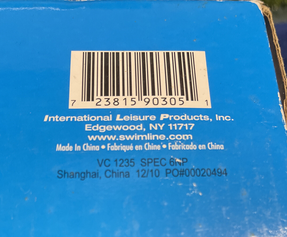 SWIMLINE Water Sports Inflatable Blowup Orca Squirter Squirt Pool Toy NEW Ride