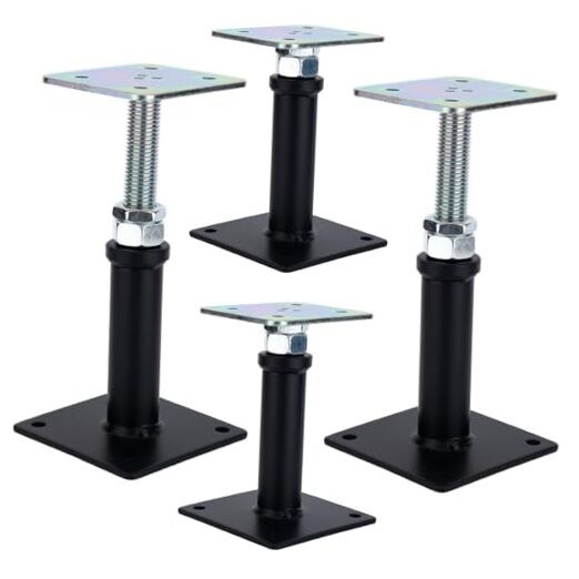 Pack Adjustable Floor Jack Post, 6’’-9’’ Height Range, House Floor Jacks Post 4