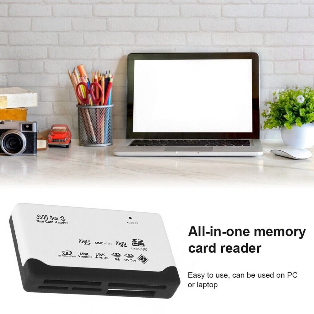 All In One USB 2.0 Memory Card Reader Adapter Support TF CF SD Mini SD MMC MS XD