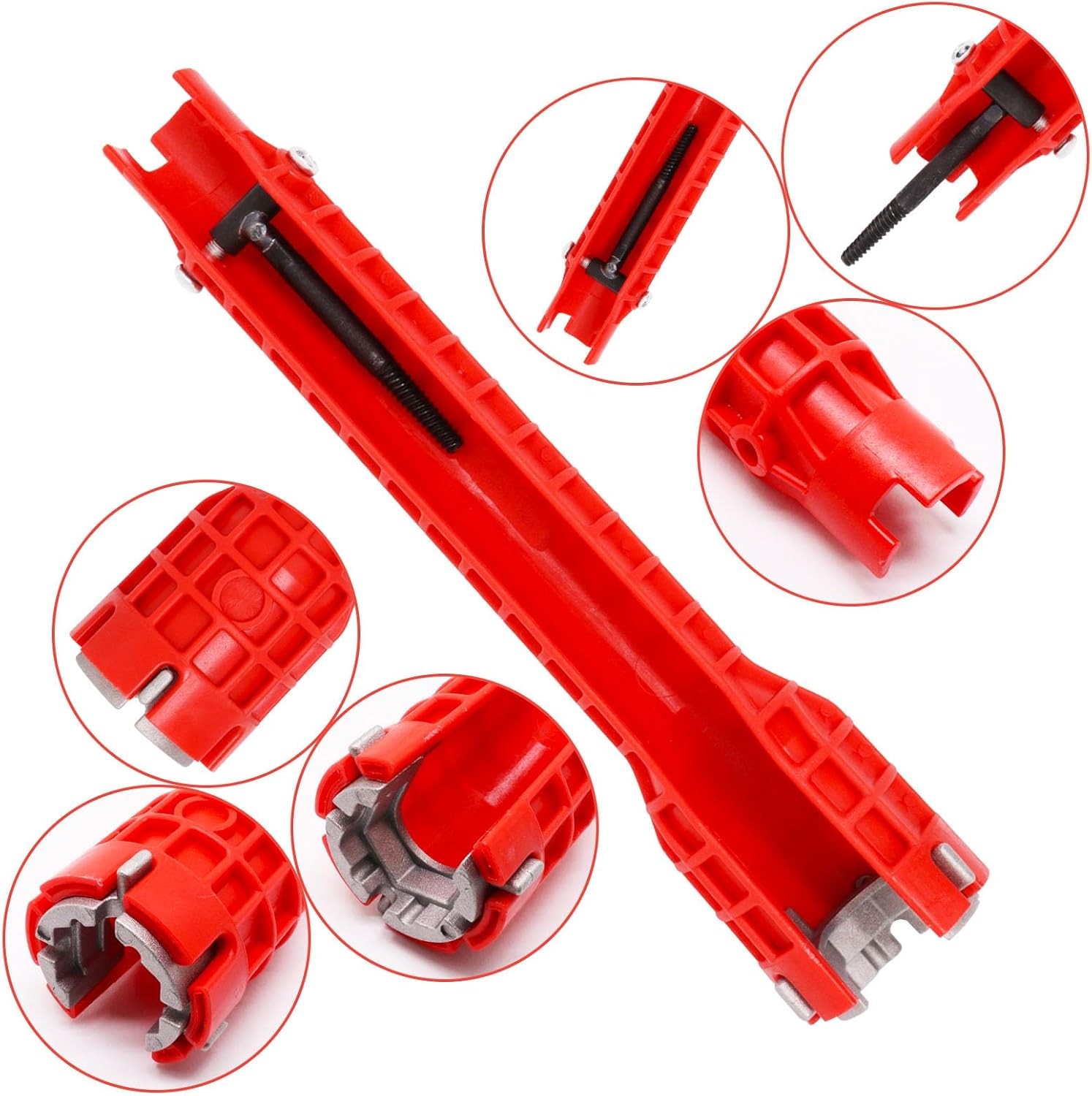 8 IN 1 Multi tool Faucet Sink Installer Pipe Wrench For Plumbers & Homeowners