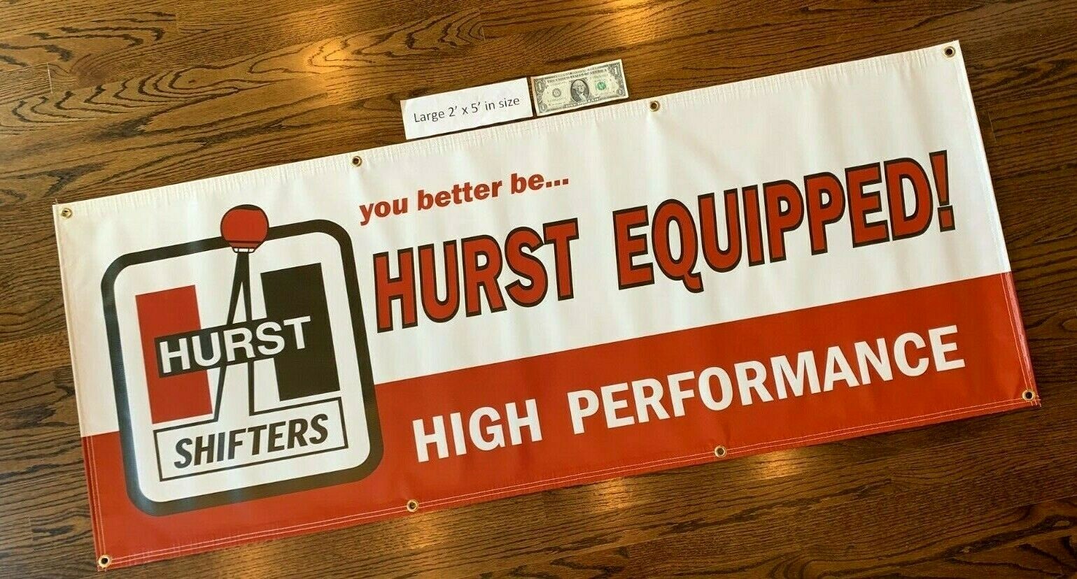 HURST SHIFTER Garage Banner Sign (Large 2'x5')