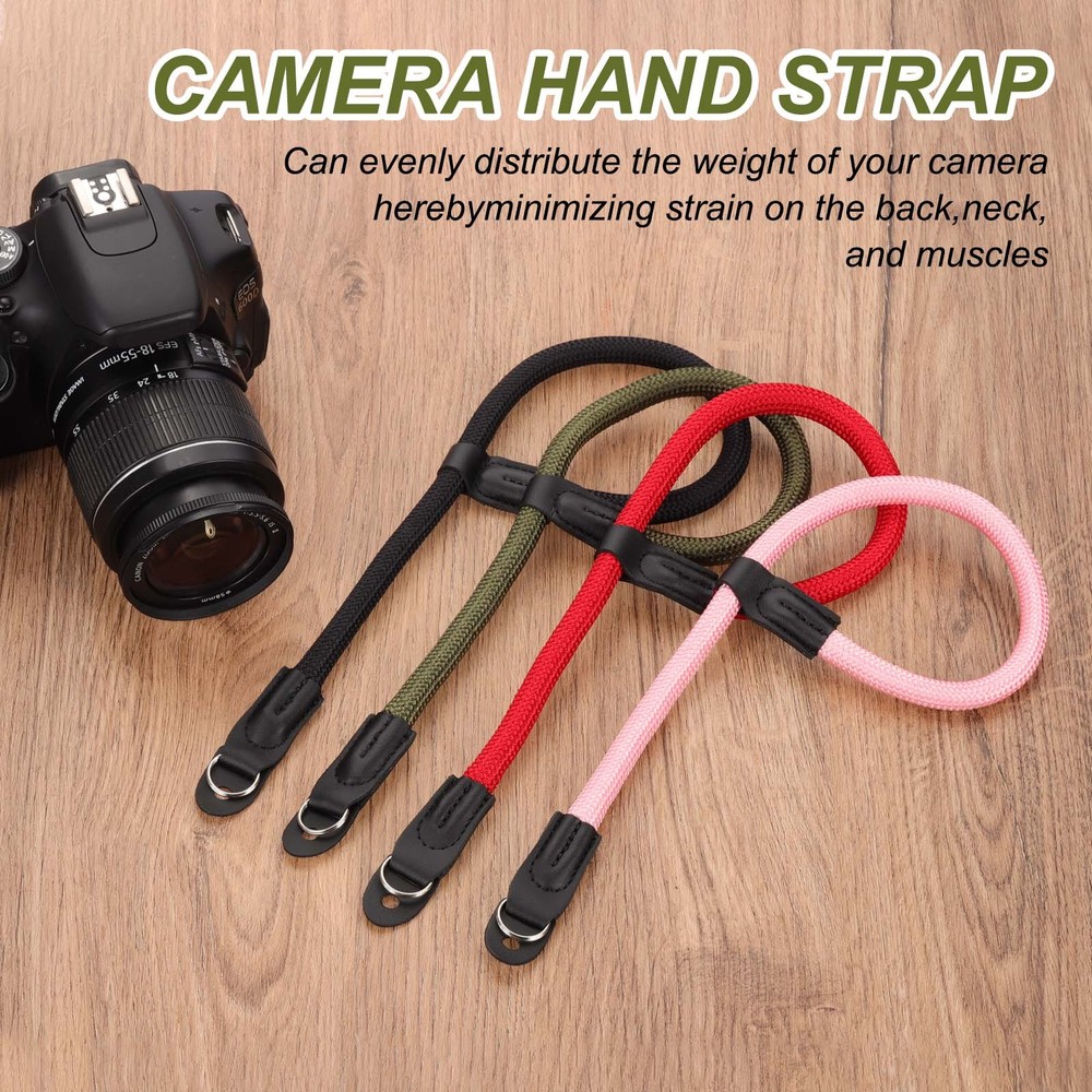 Camera Strap, Nylon Climbing Rope Camera Neck Strap Camera Shoulder Belt Red