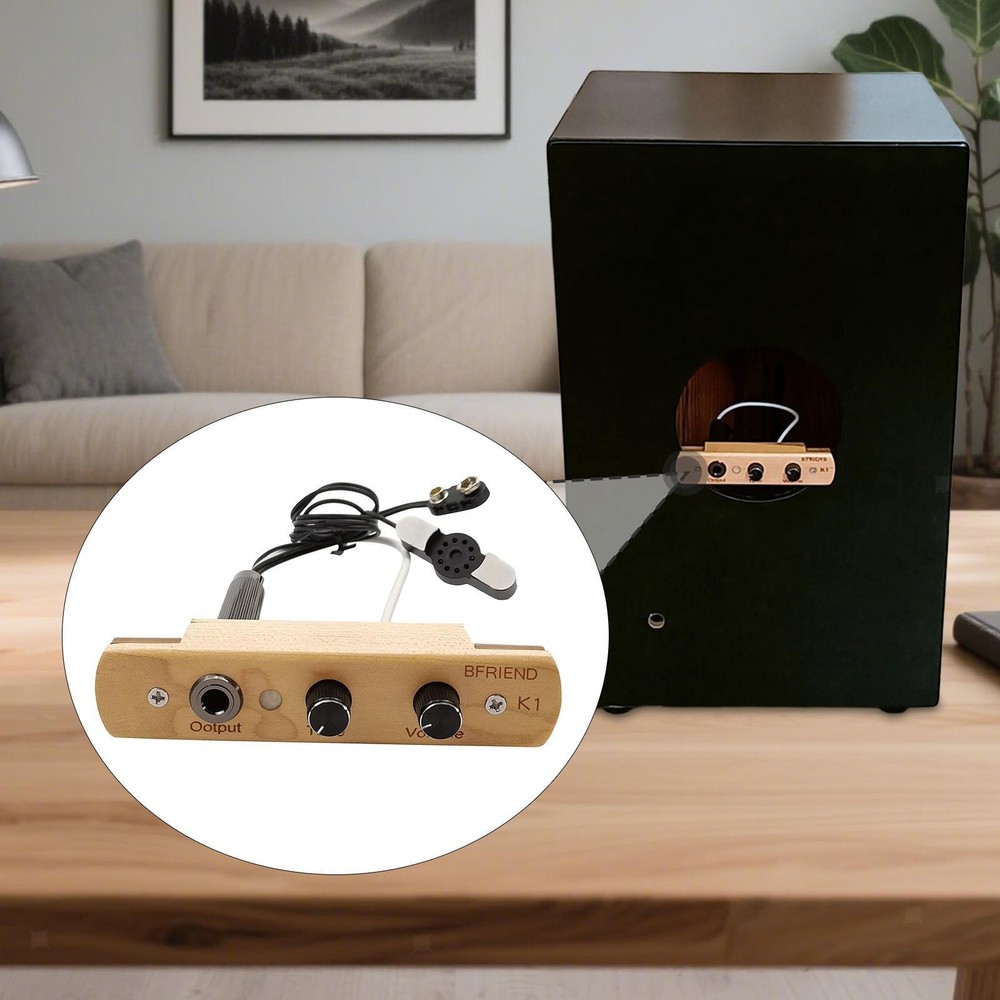 Cajon Drum Sound Hole Pickup Percussion Instruments Part High Performance with
