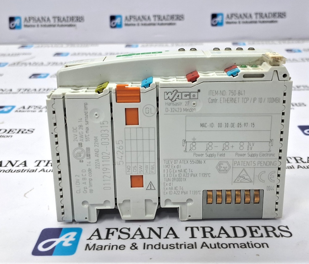 WAGO 750-841 PROGRAMMABLE ETHERNET TCP/IP FIELDBUS CONTROLLER