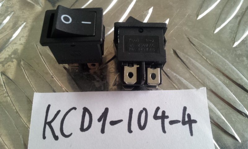 Rocker switch Wippschalter Schalter ETKCD1-104-4 rastend