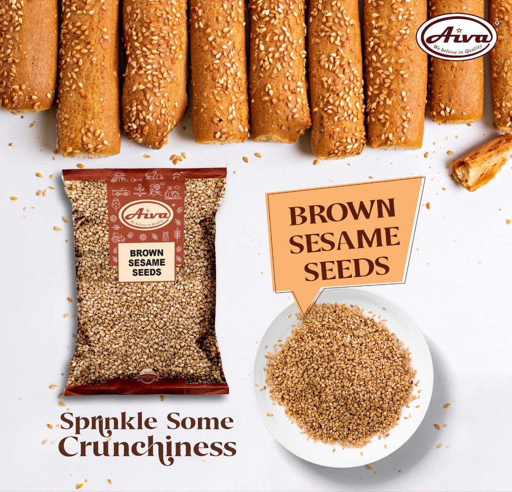 Aiva Brown Sesame Seeds 14 oz