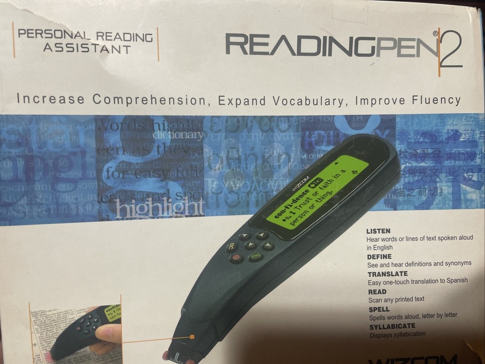Wizcom READING PEN 2 Portable Personal Reading Assistant & Case Read description