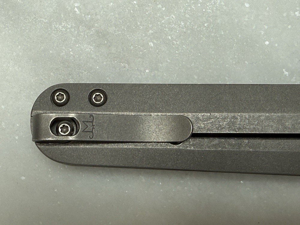 Maverick Customs Jack Full Titanium Knife Folder S60V Rare