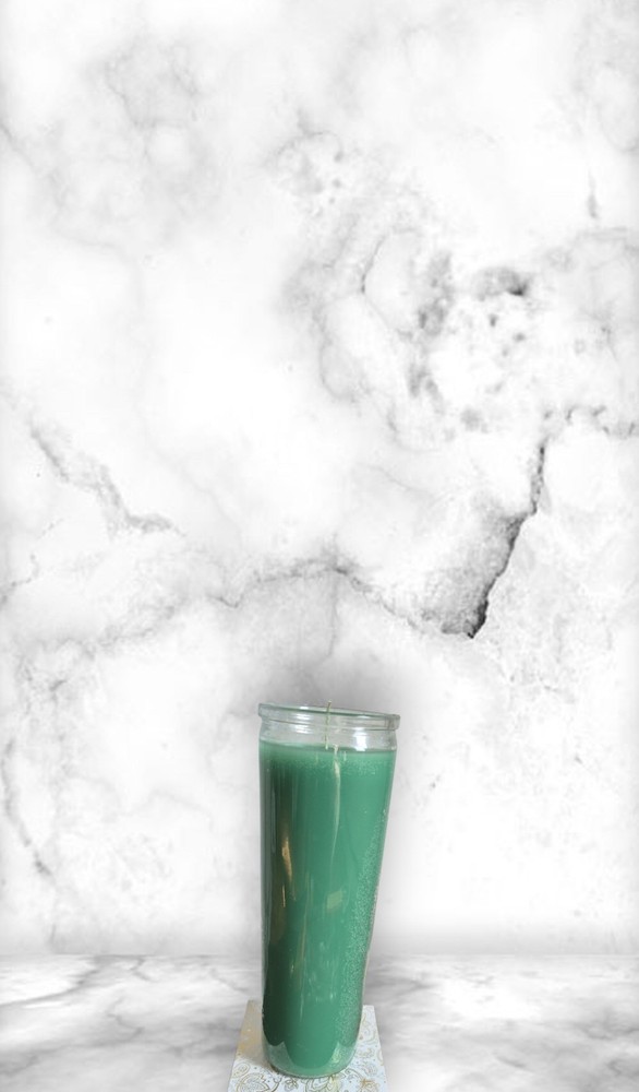 7 Day Plain Candle Green