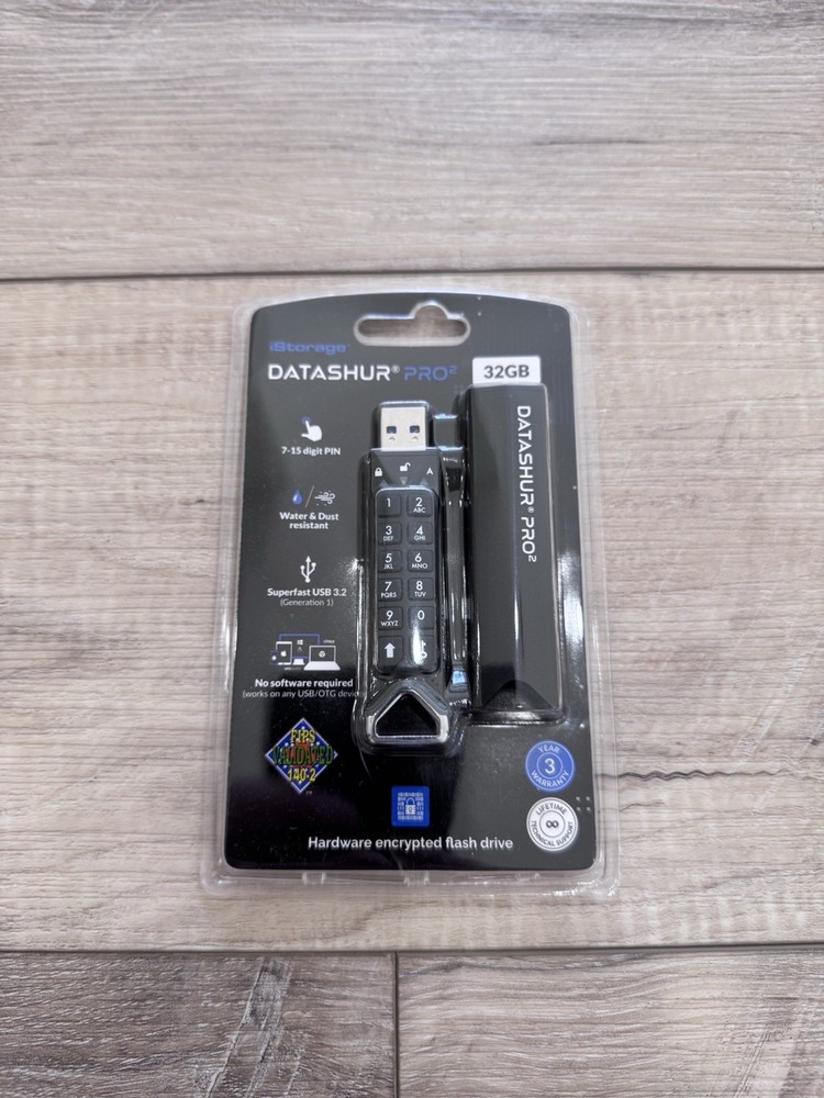 iStorage Datashur Pro2 32GB USB 3.2 Encrypted Flash Drive