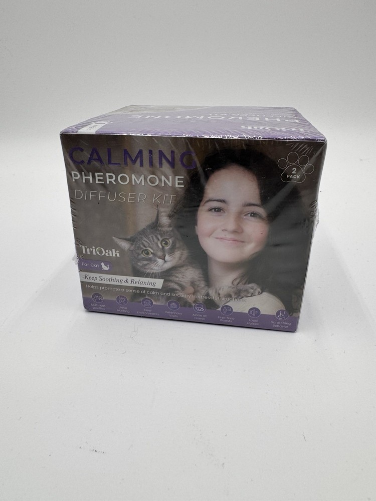 Cat Pheromones Calming Diffuser, Cat Calming Diffuser Starter Kit with Diffuser