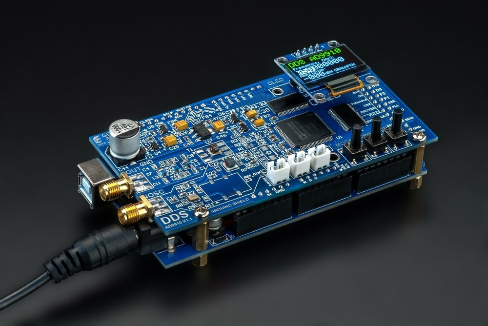 DIY KIT DDS AD9910 Arduino Shield RF Signal Generator NO ARDUINO Low noise spurs