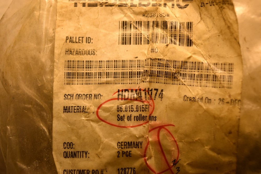 Heidelberg Press 86.015.015F Chains Lot