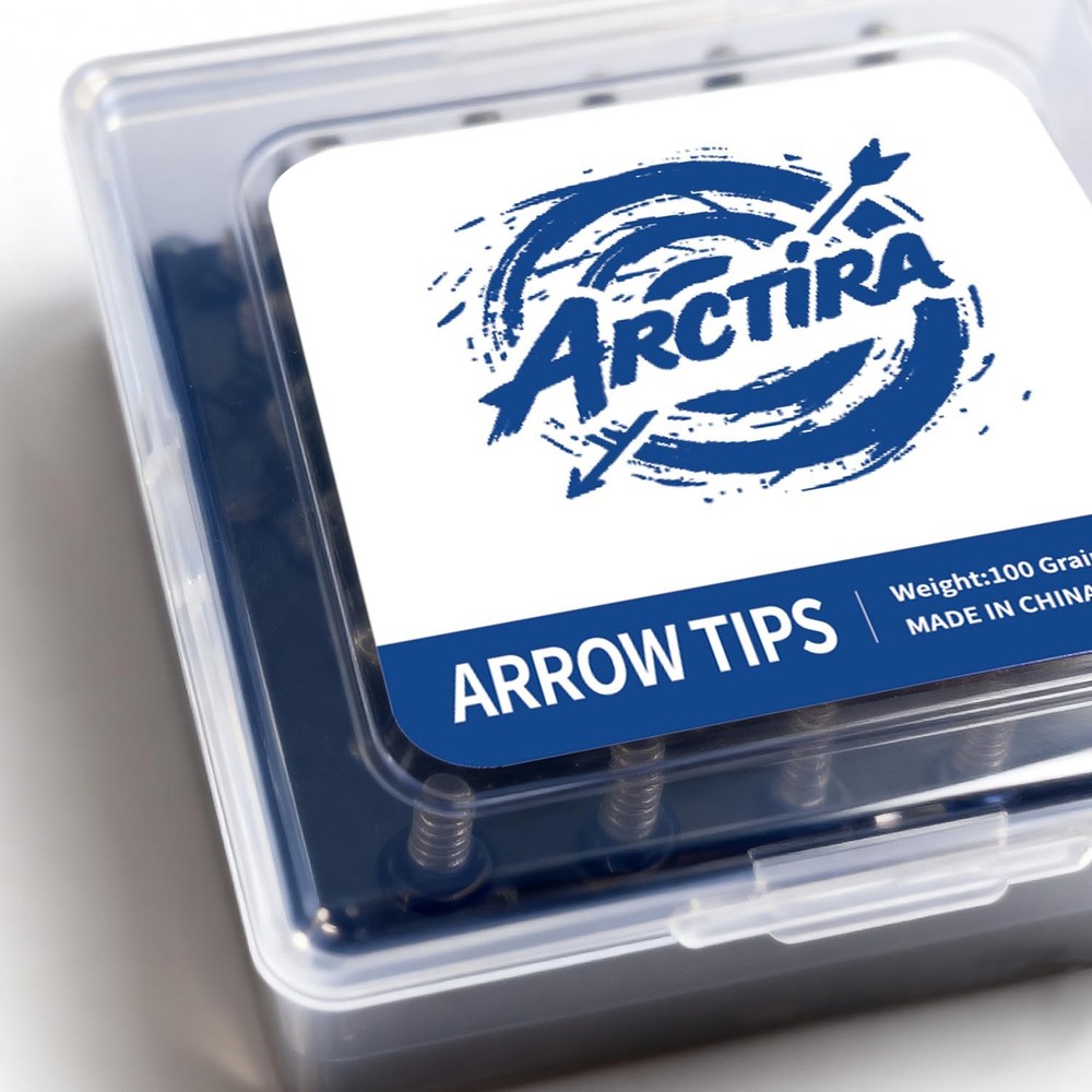 25 PCS Archery Arrow Tips for Archery Target Practice 100 Grain Arrowhead Scr...