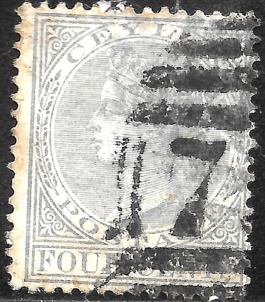 1872 Sri lanka Ceylon Victoria SC#122🔥USED  🔥
