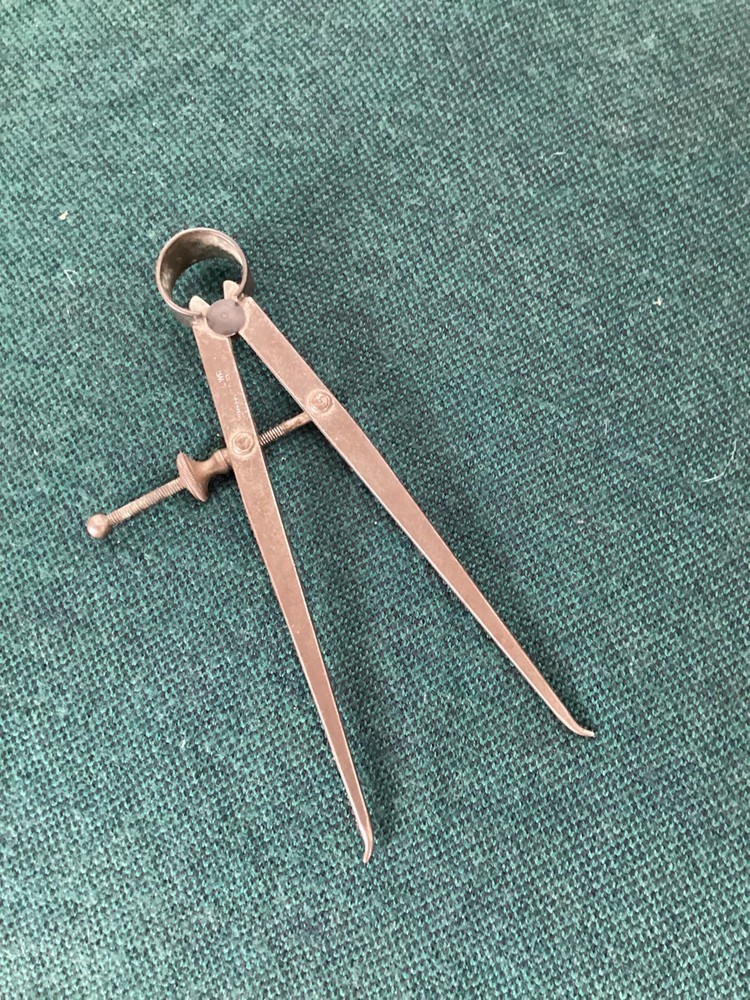 VINTAGE MOORE & WRIGHT made in SHEFFIELD compass technical drawing instrument