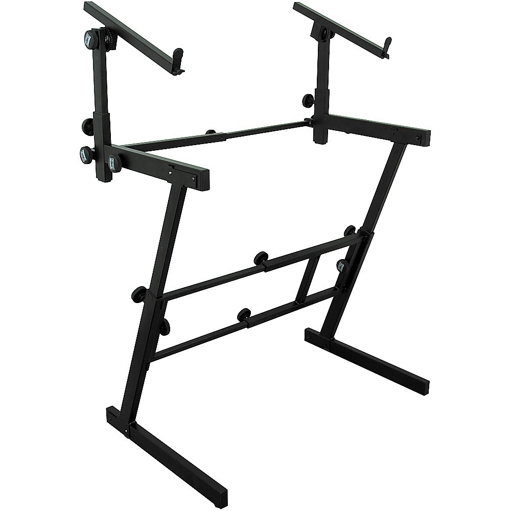 On-Stage Stands Folding Heavy-Duty Dual-Tier Z Stand