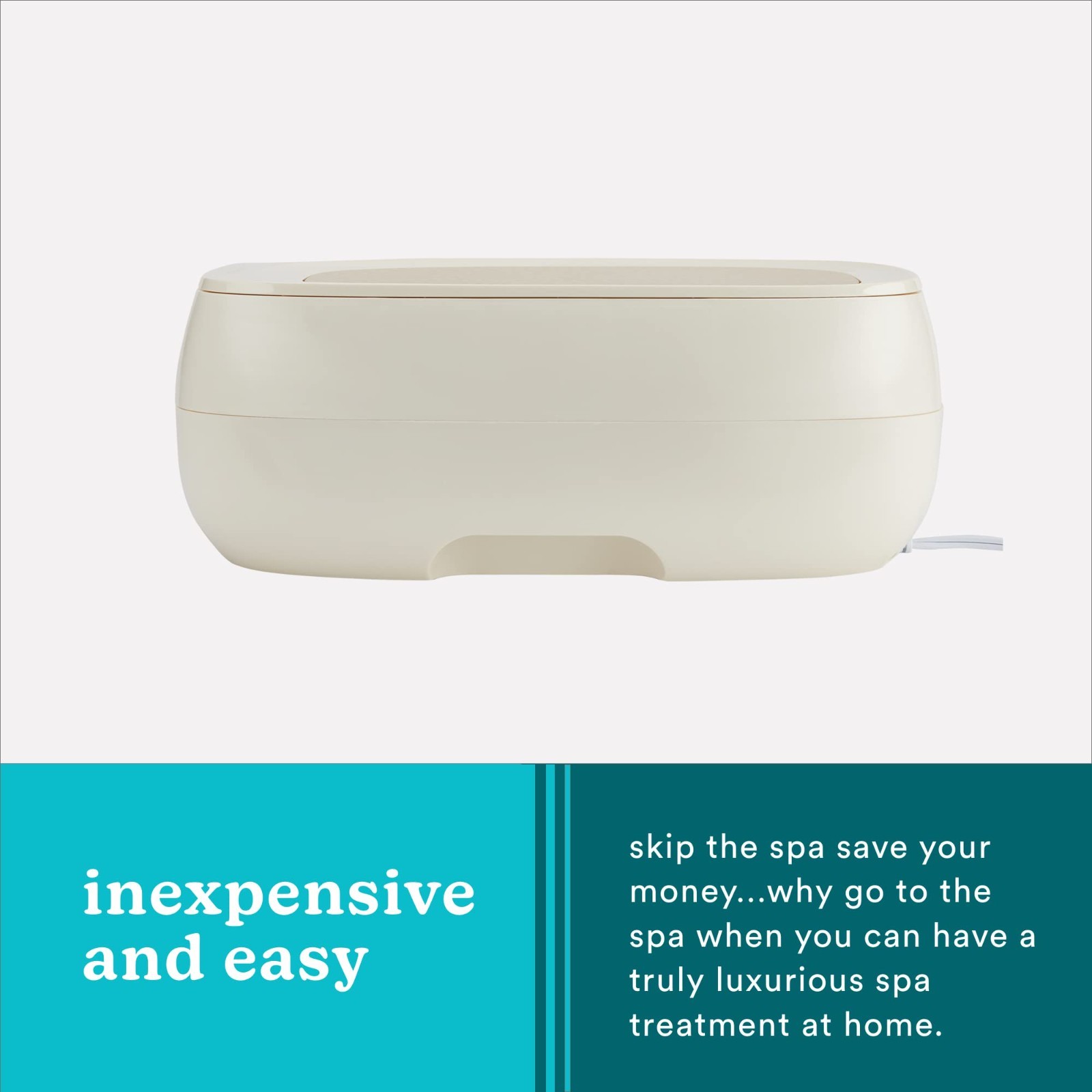 Homedics Theraspa Luxe Paraffin Bath Wax Spa Warmer with 3 lb Paraffin Hand Foot