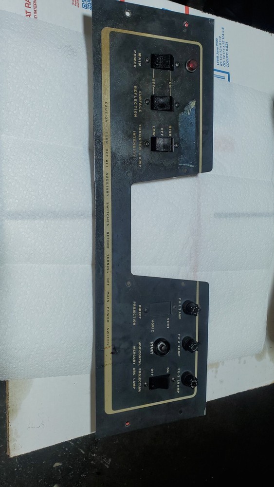 OGP Optical Comparator Control Panel From OGP XL-14C