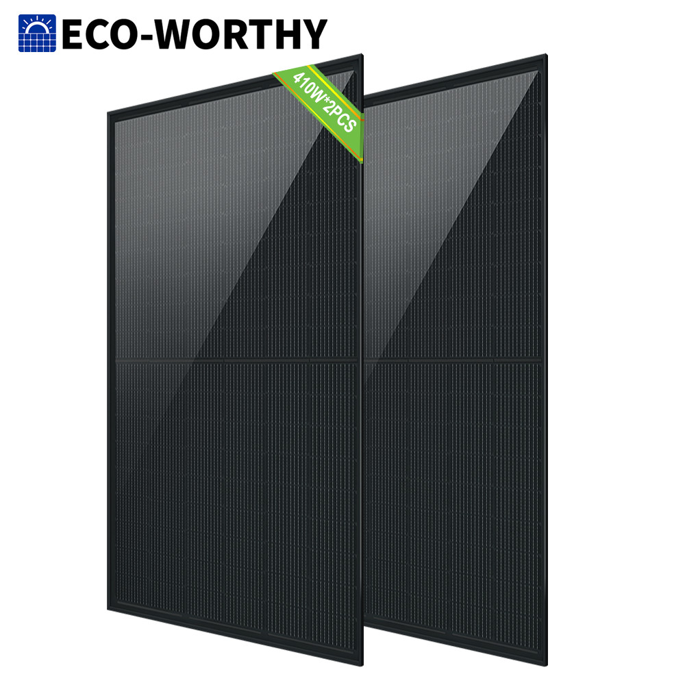 ECO-WORTHY 2Pack 410W Watt Solar Panel for Home Off grid + Free shipping