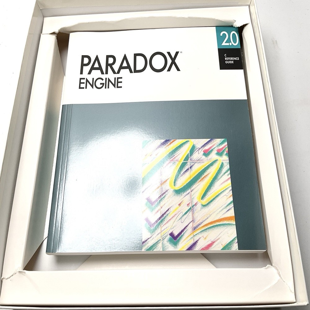 Borland Paradox Engine Version 2.0 DOS Version 3.5” & 5.25” Disk Set Vintage
