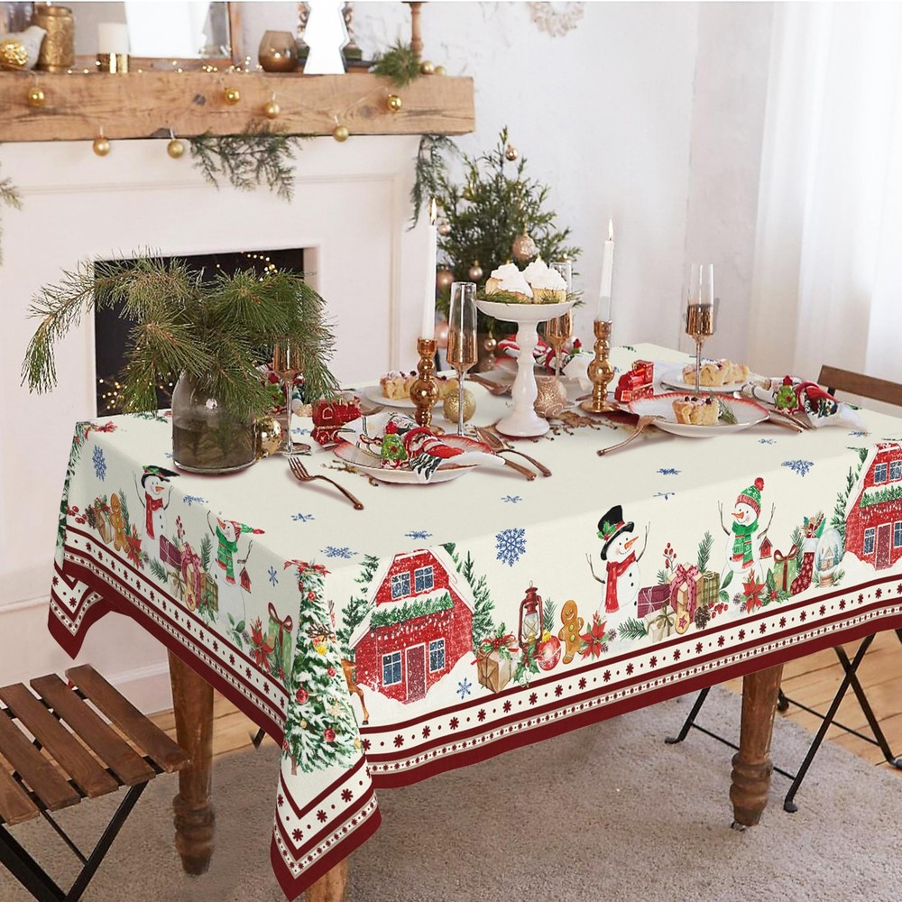 Yighty Rectangle Christmas 102" x 60" (Rectangular), Snowman