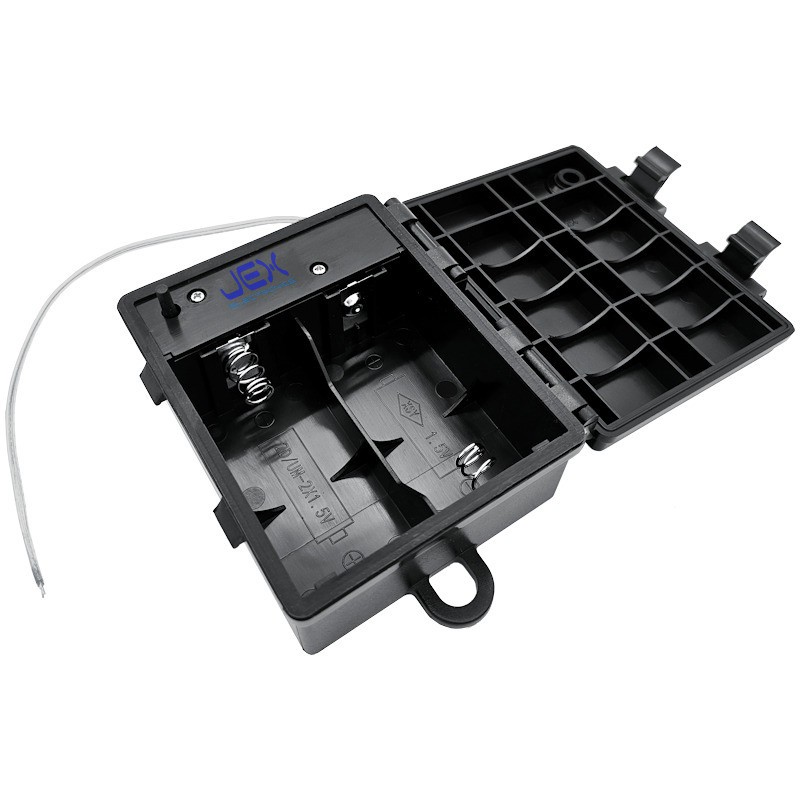 Waterproof Twin/2X D DIY Battery Holder Case Box 3V With Power Switch & Timer