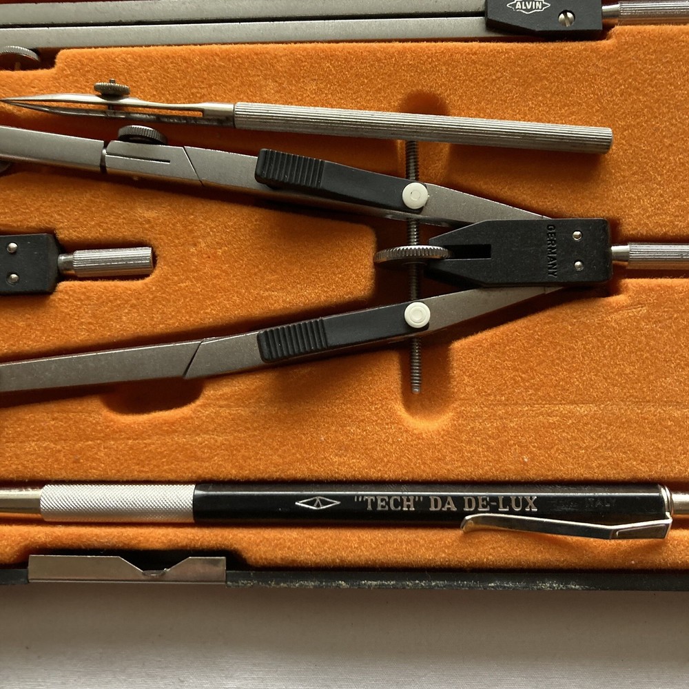 Vintage, Alvin 795 JS, Precision Drawing Instruments Set