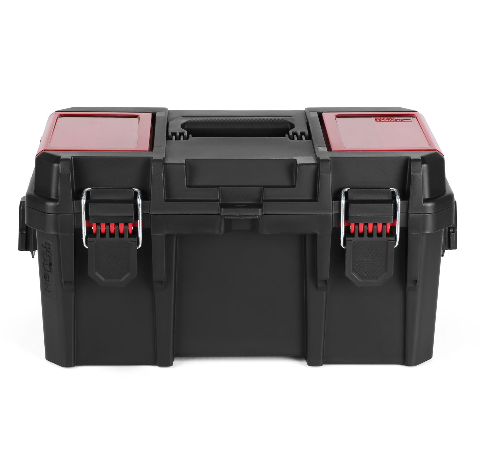 Hyper Tough 16-Inch Toolbox – Heavy-Duty Resin Storage with Padlock Security