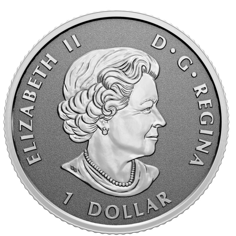 🇨🇦 Tiny Canada Dollar $1 Silver Coin (just 16 mm) Double dated Maple Leaf 2023