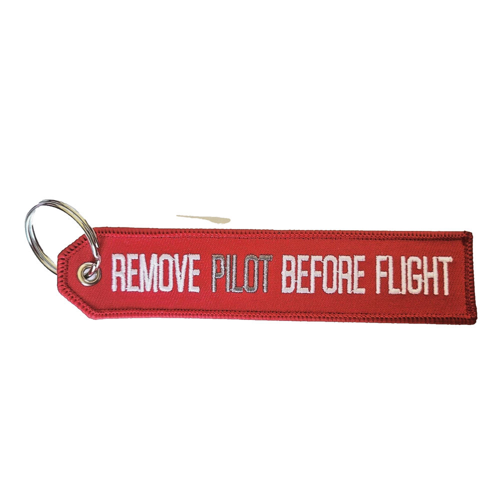 Carbonix Remove Pilot Before Flight / Flight Tag Keychain Military