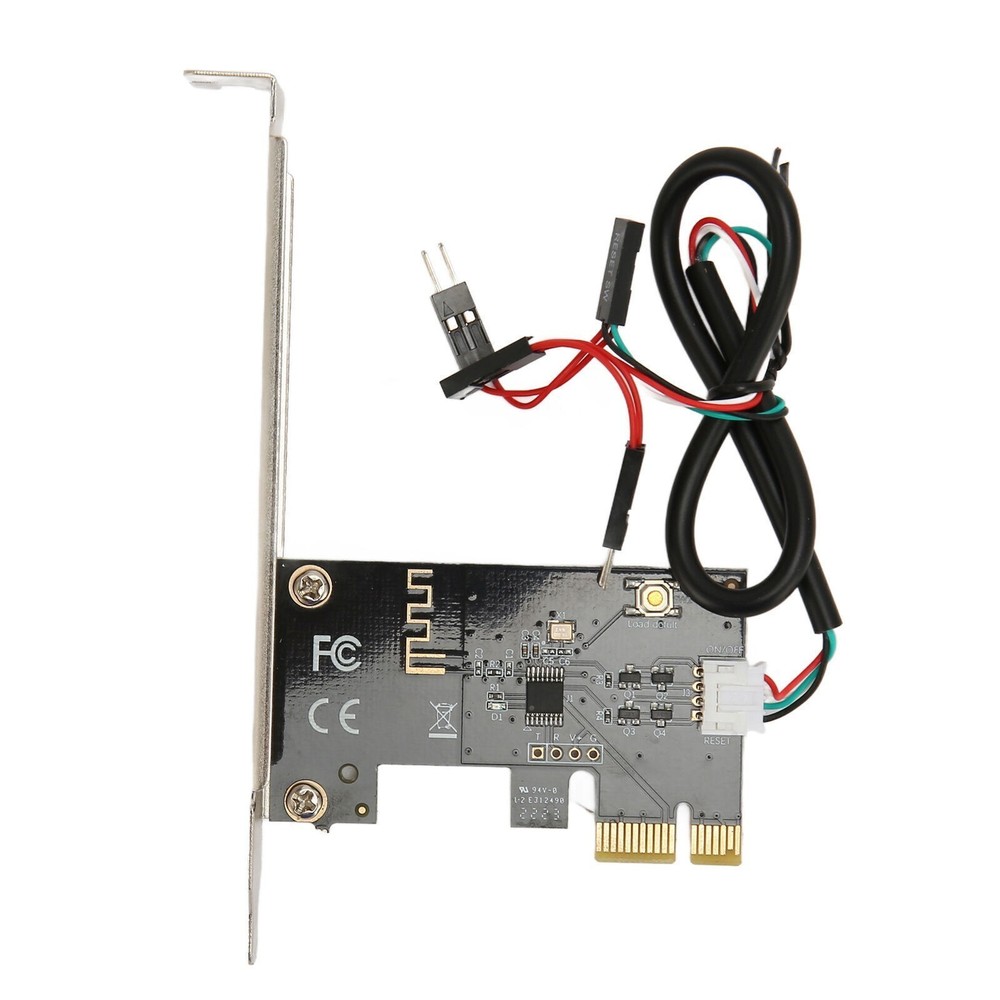 Computer Power Reset Switch PCIE Card Precise Control Thickened Gold Pin APP