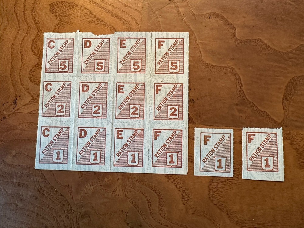 WWII Ration Stamp Q